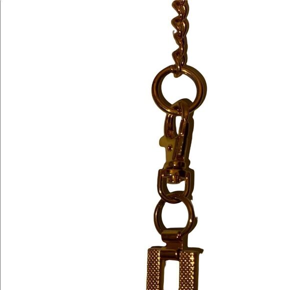 Vintage gold metal belt with geometric shapes - Picture 7 of 7